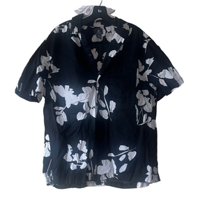 H&M Black and White Floral cotton Men's Shirt
